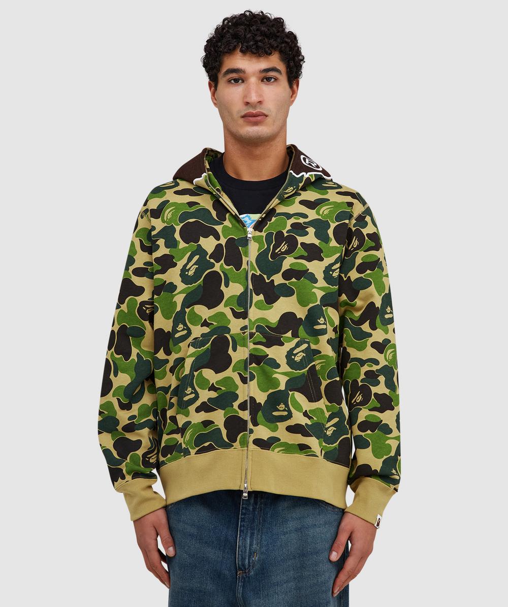Bape - A Bathing Ape Abc Camo 2nd Ape Hoodie In Green