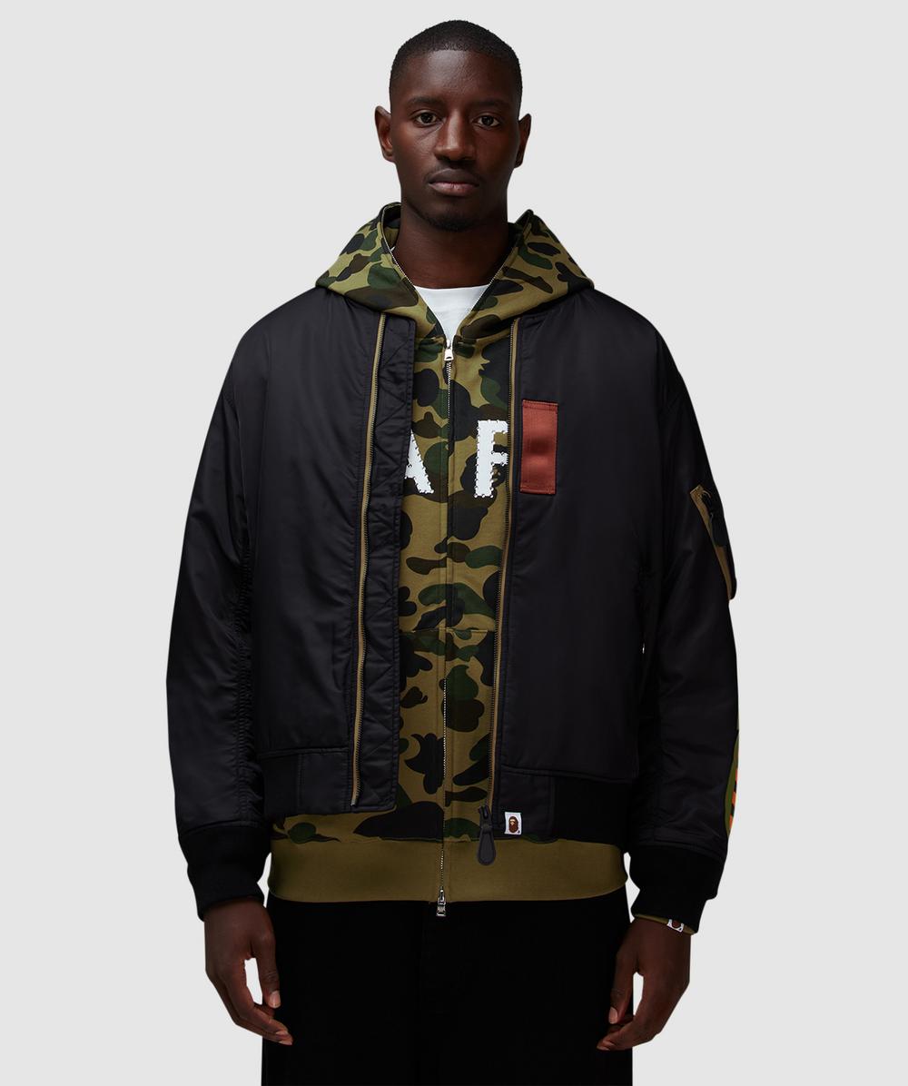 Bape - A Bathing Ape Shark A-1 Jacket In Brown