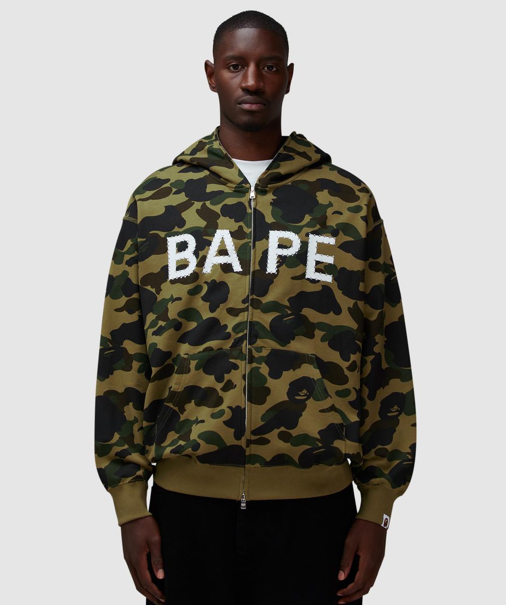 Bape - A Bathing Ape 1st Camo  Rhinestone Hoodie In Green