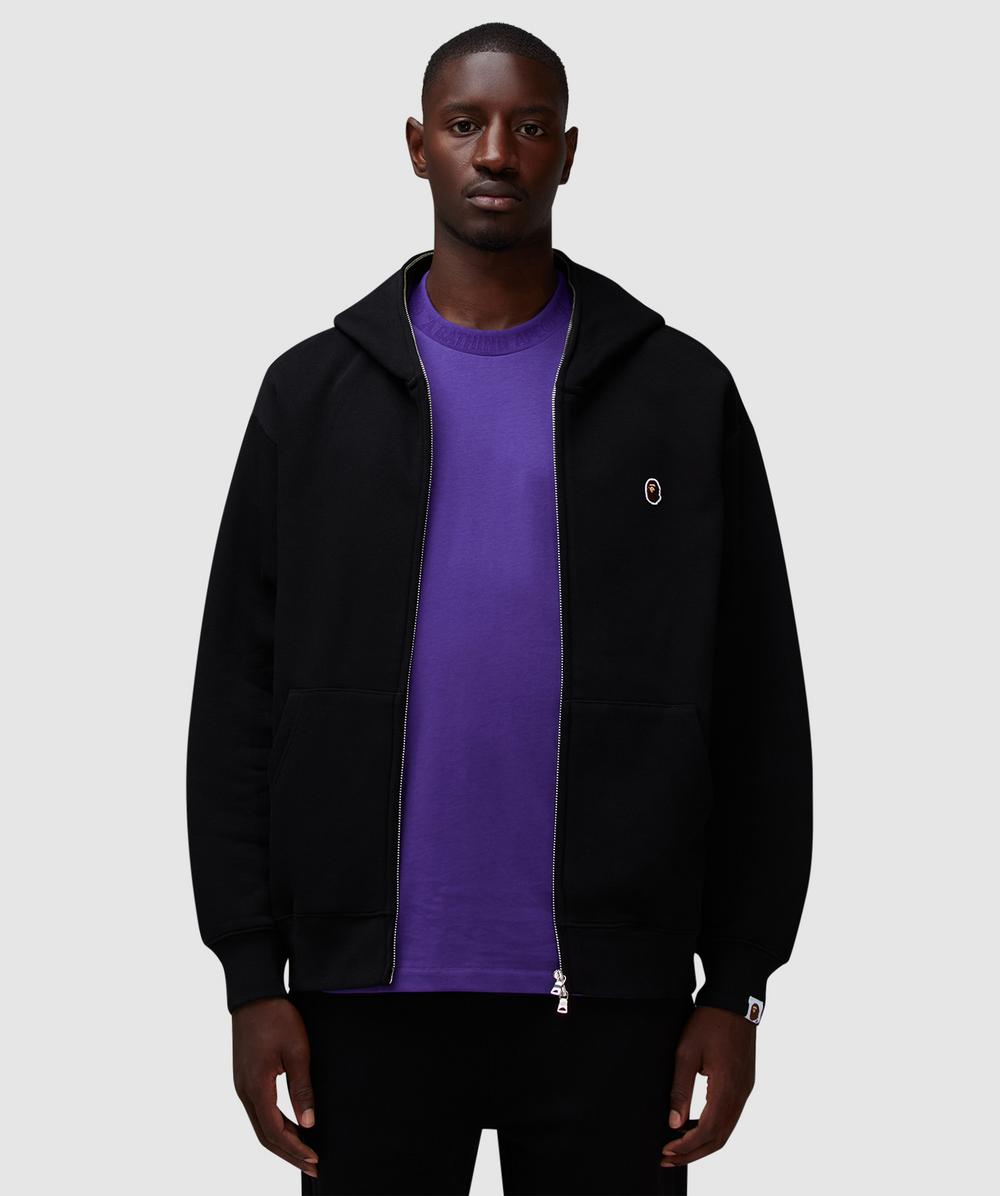 Bape - A Bathing Ape One Point Full Zip Hoodie In Black