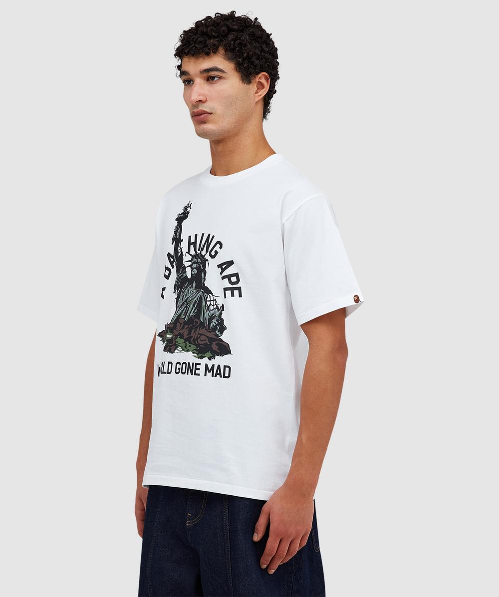 BAPE - A Bathing Ape Statue of liberty t-shirt | WHITE | SEVENSTORE