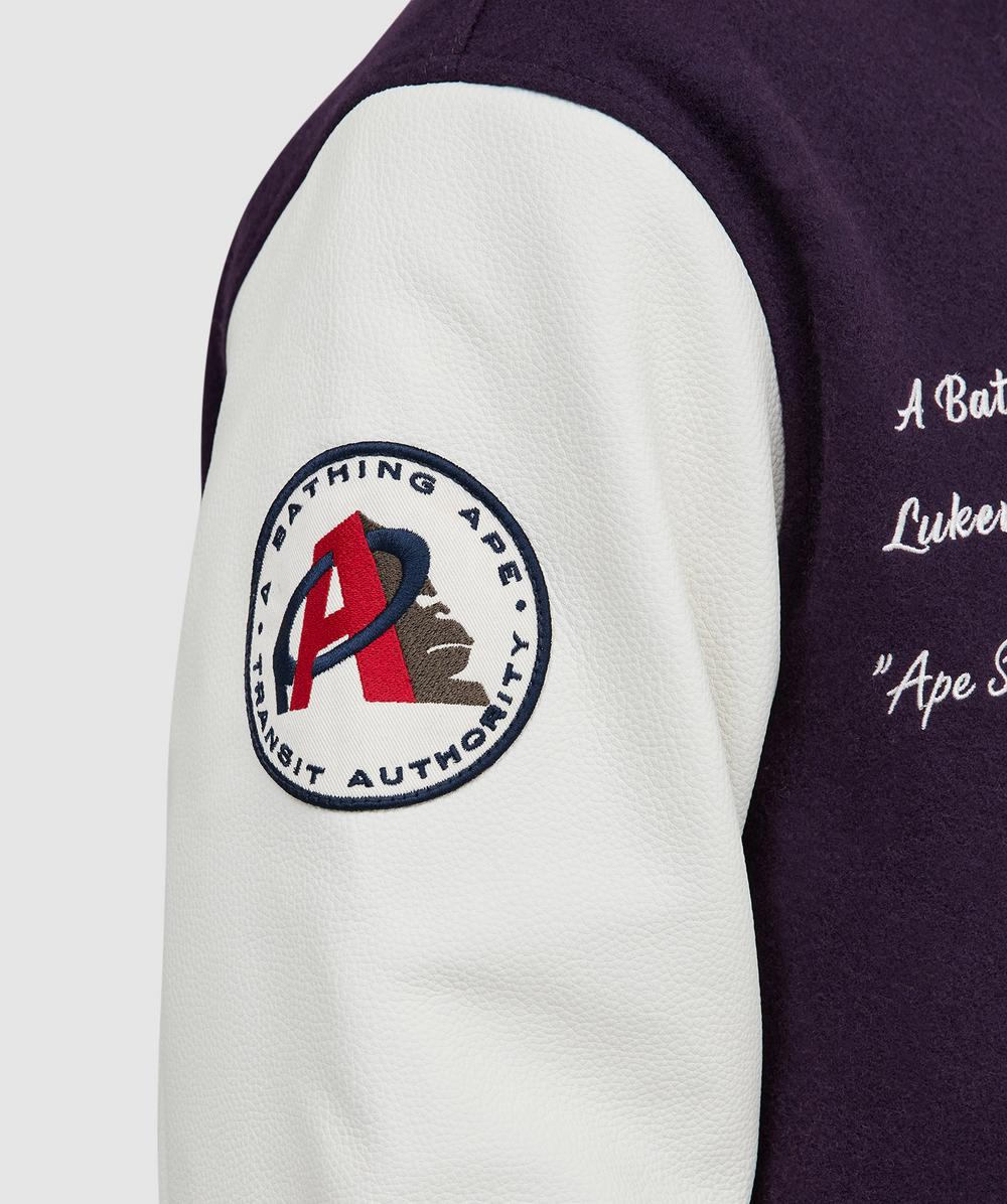 BAPE - A Bathing Ape Varsity jacket | PURPLE | SEVENSTORE