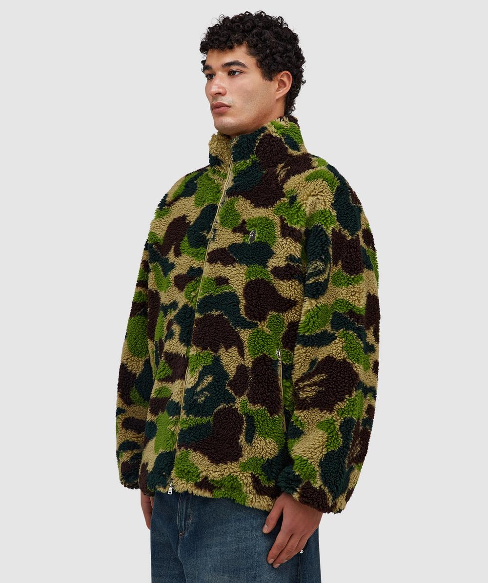 BAPE - A Bathing Ape ABC camo metal one point boa jacket | GREEN