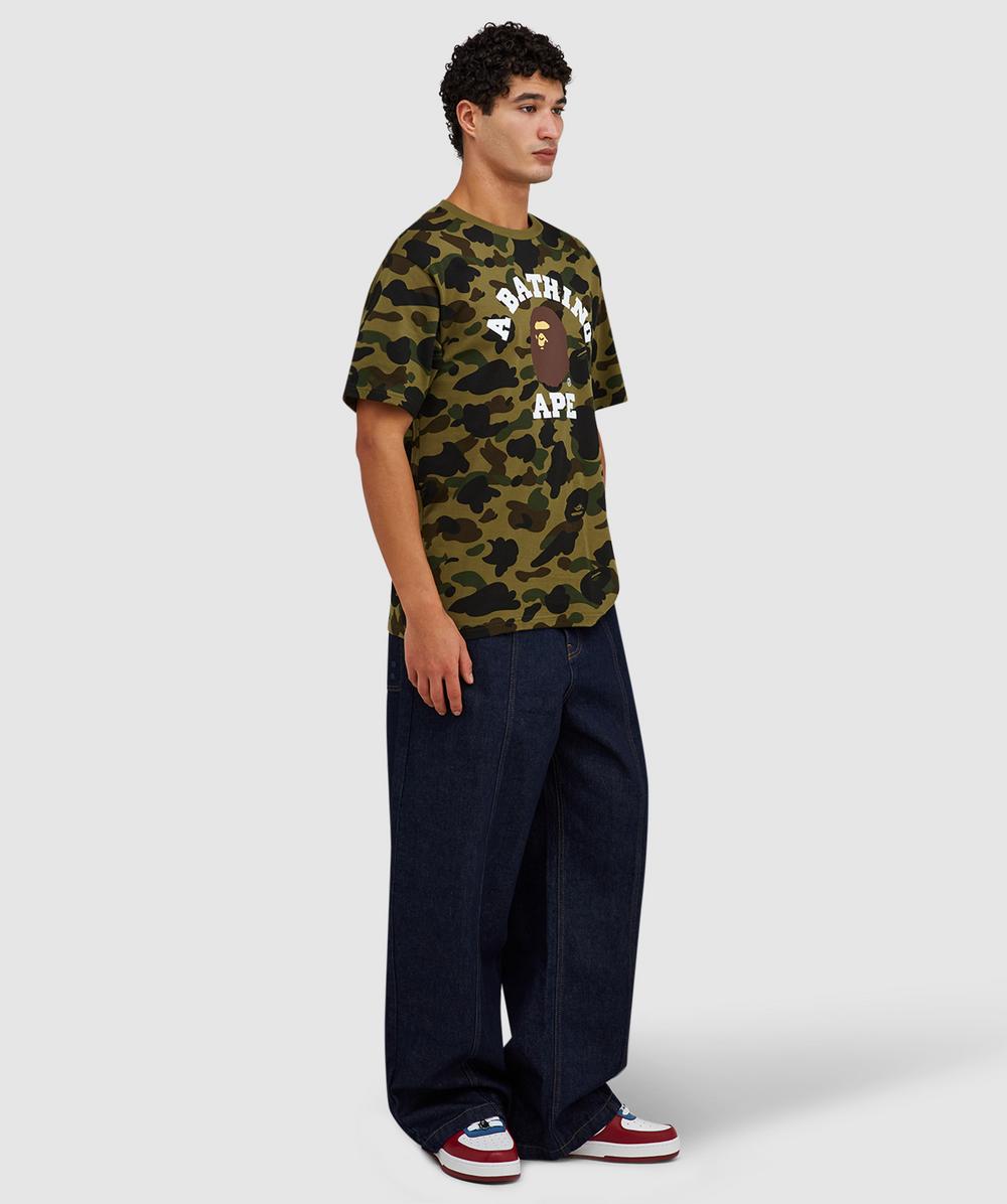 BAPE - A Bathing Ape 1st camo college t-shirt | GREEN | SEVENSTORE
