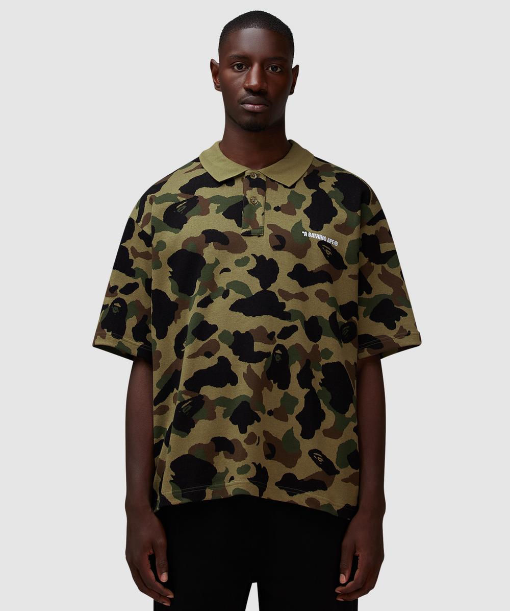 Bape - A Bathing Ape 1st Camo Relaxed Polo T-shirt In Multi