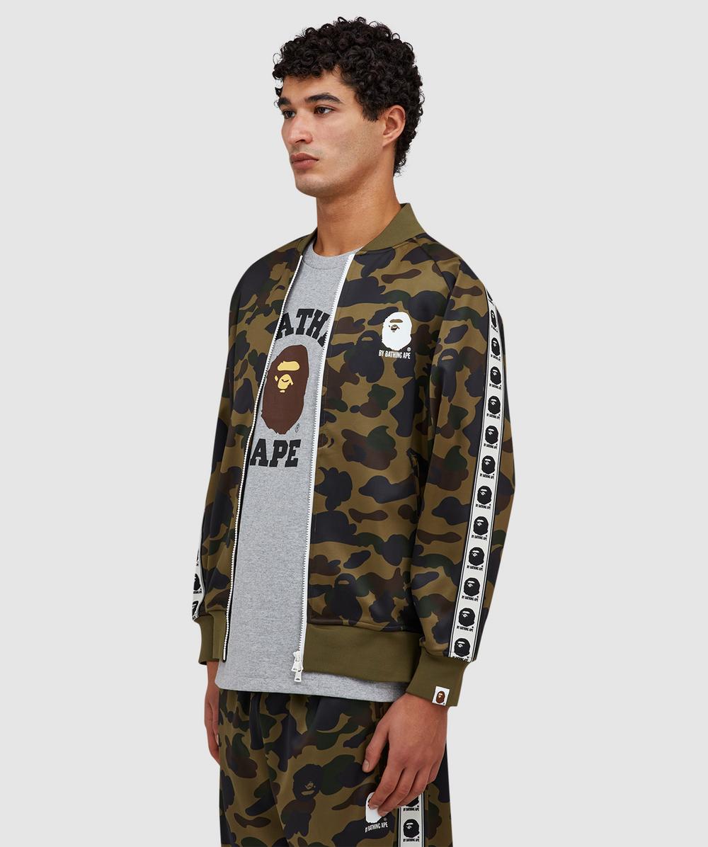 BAPE - A Bathing Ape 1st camo relaxed fit track jacket | GREEN