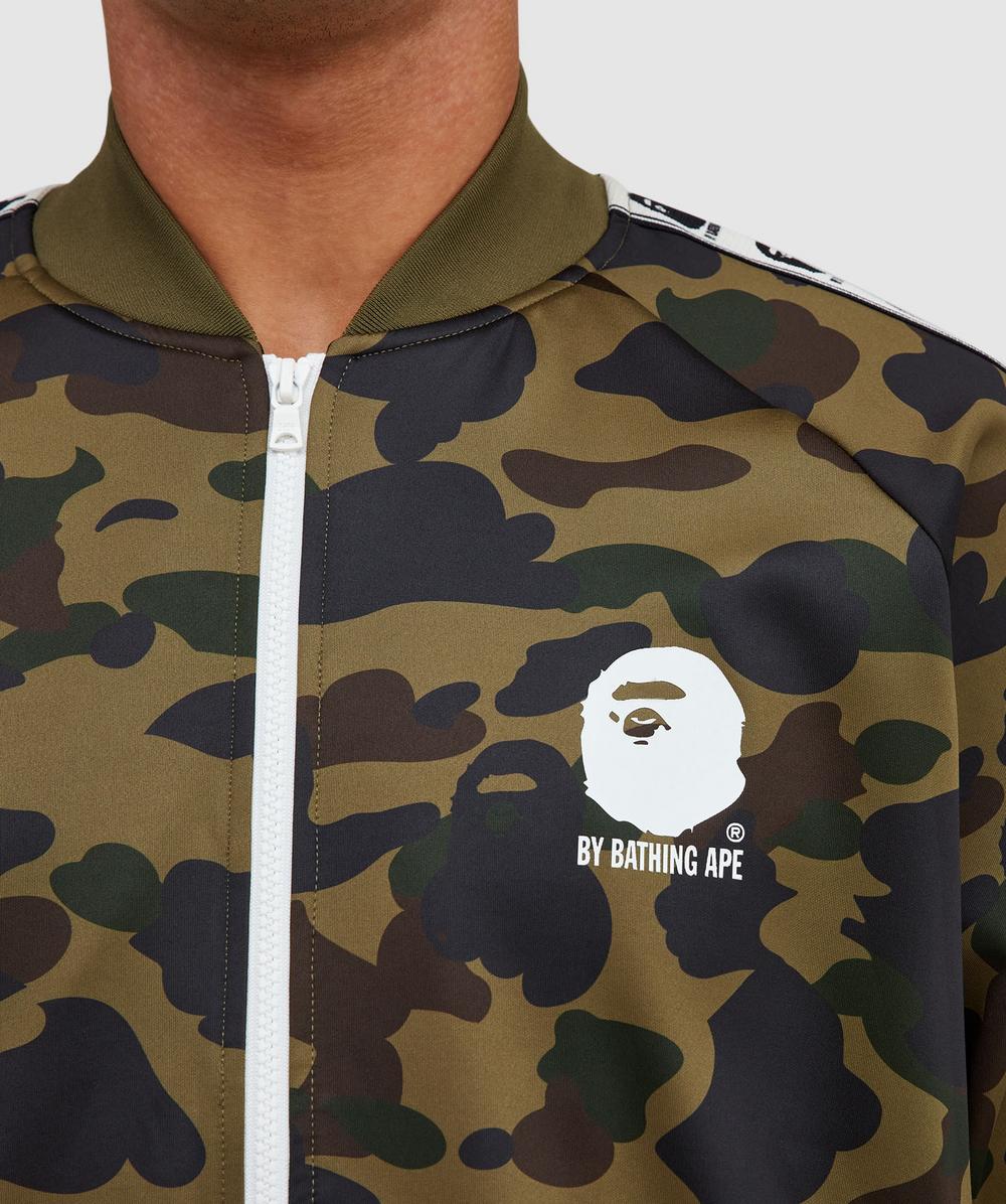 BAPE - A Bathing Ape 1st camo relaxed fit track jacket | GREEN