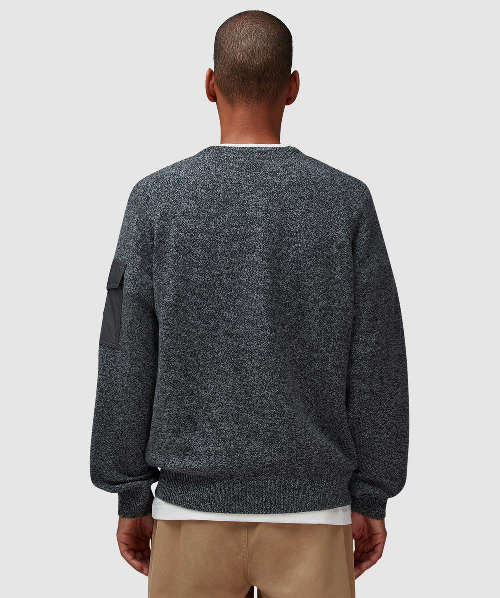 Moncler Cashmere mouline sweater | GREY | SEVENSTORE