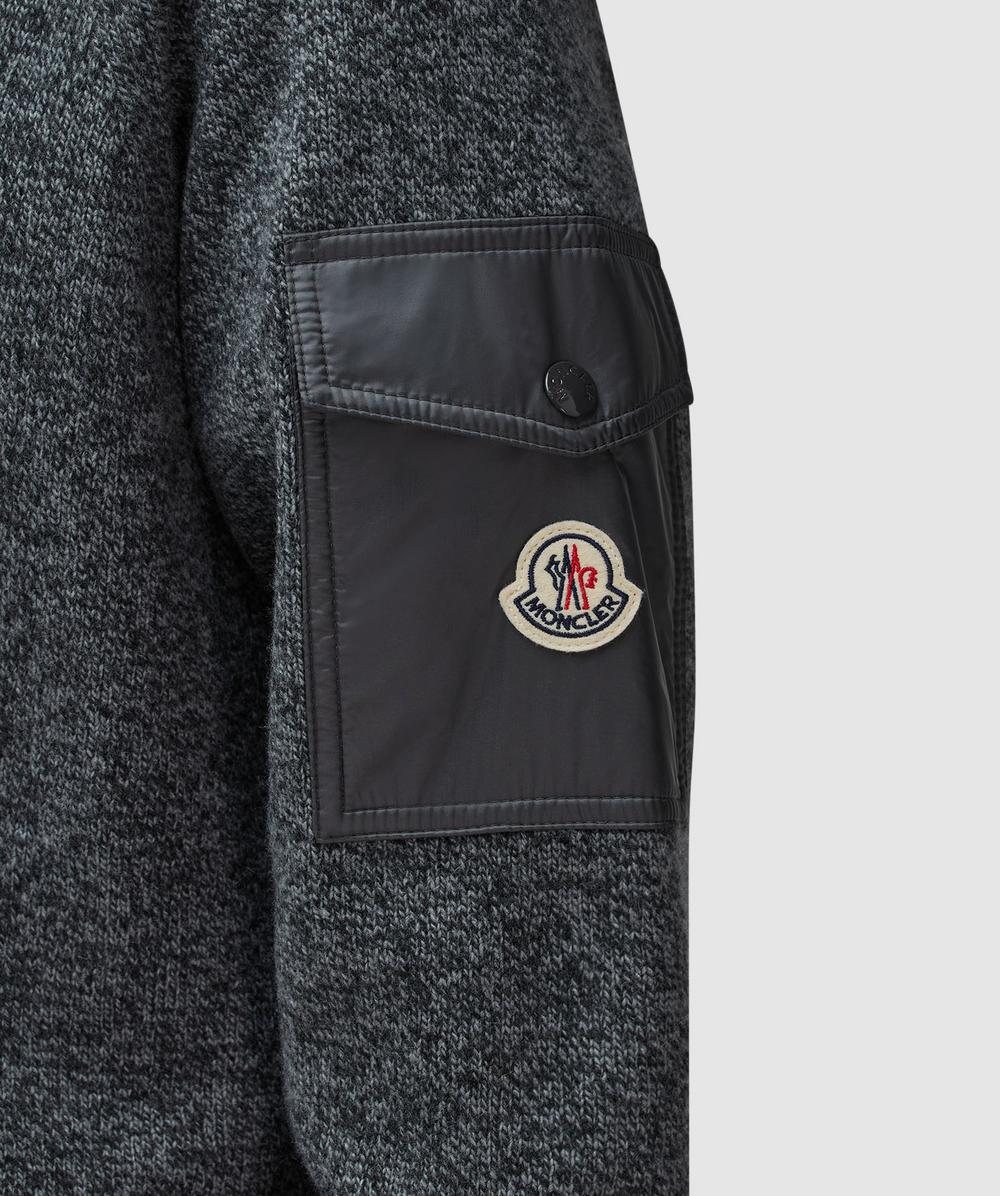 Moncler Cashmere mouline sweater | GREY | SEVENSTORE