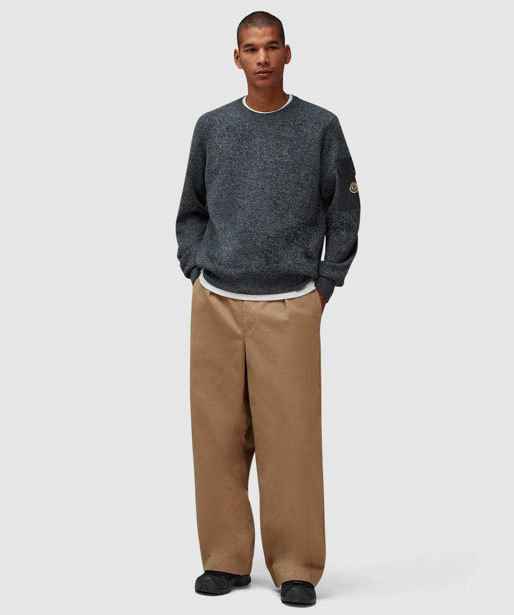 Moncler Cashmere mouline sweater | GREY | SEVENSTORE