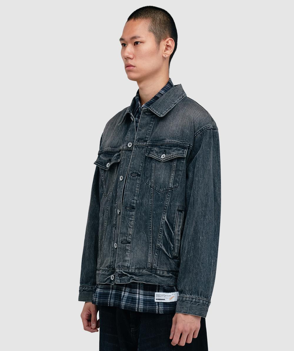 Neighborhood Washed denim type-4 jacket | BLACK | SEVENSTORE