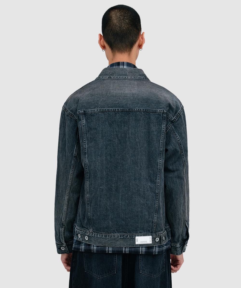 Neighborhood Washed denim type-4 jacket | BLACK | SEVENSTORE