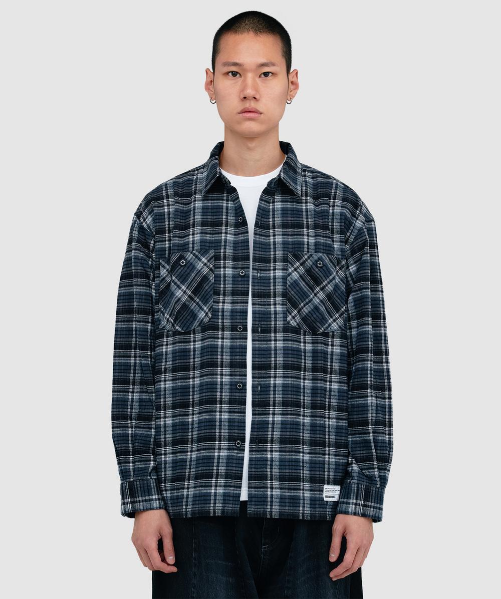Neighborhood Clan tartan shirt | GREY | SEVENSTORE