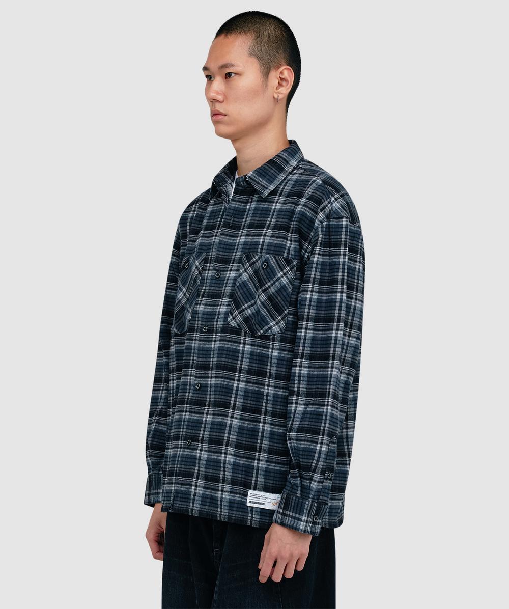 Neighborhood Clan tartan shirt | GREY | SEVENSTORE