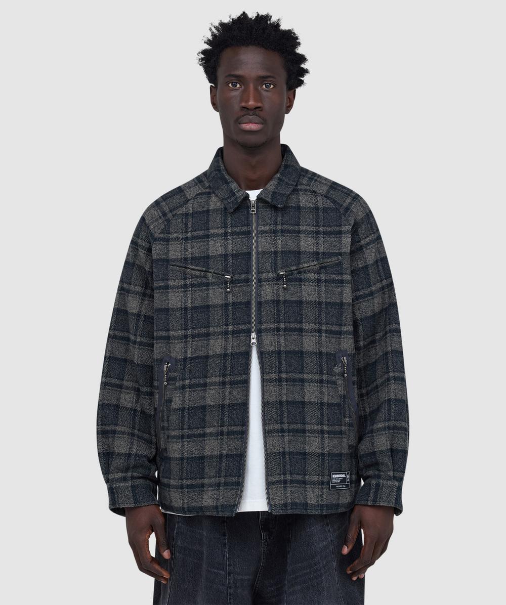 Neighborhood Check zip jacket | BLACK | SEVENSTORE