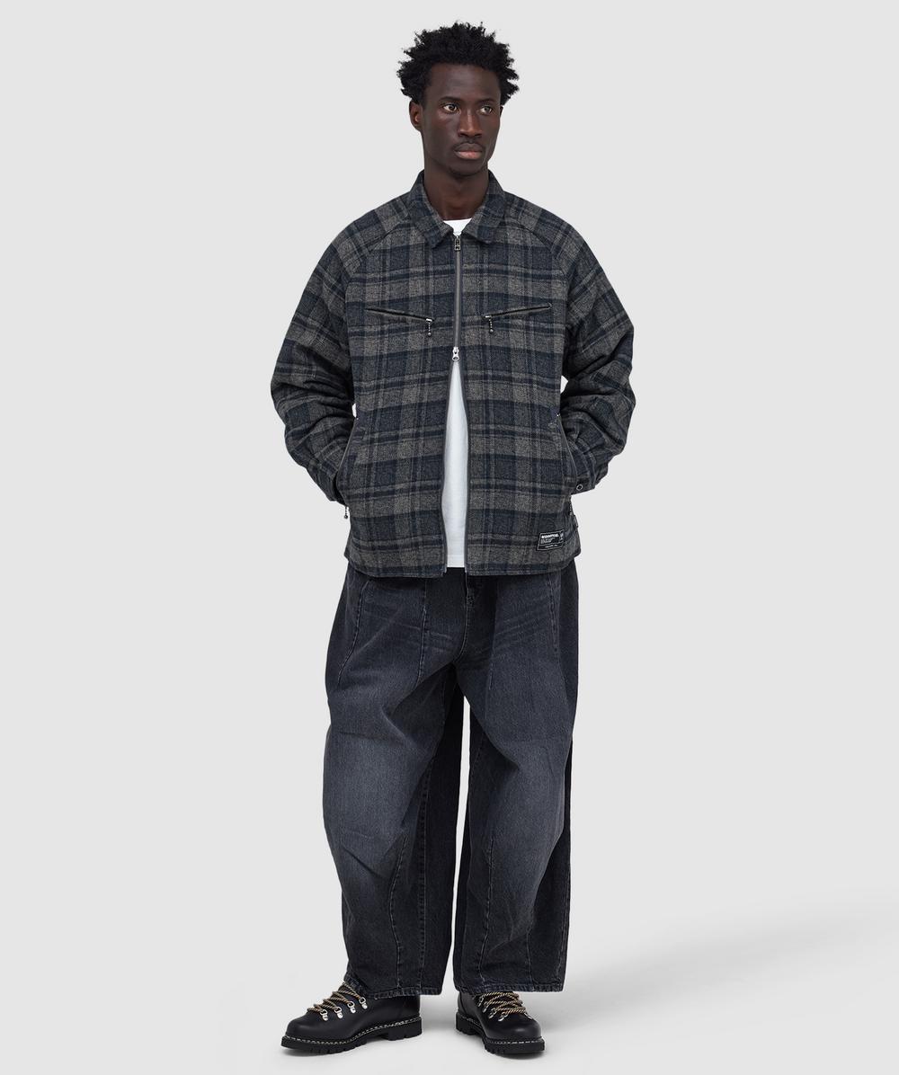 Neighborhood Check zip jacket | BLACK | SEVENSTORE