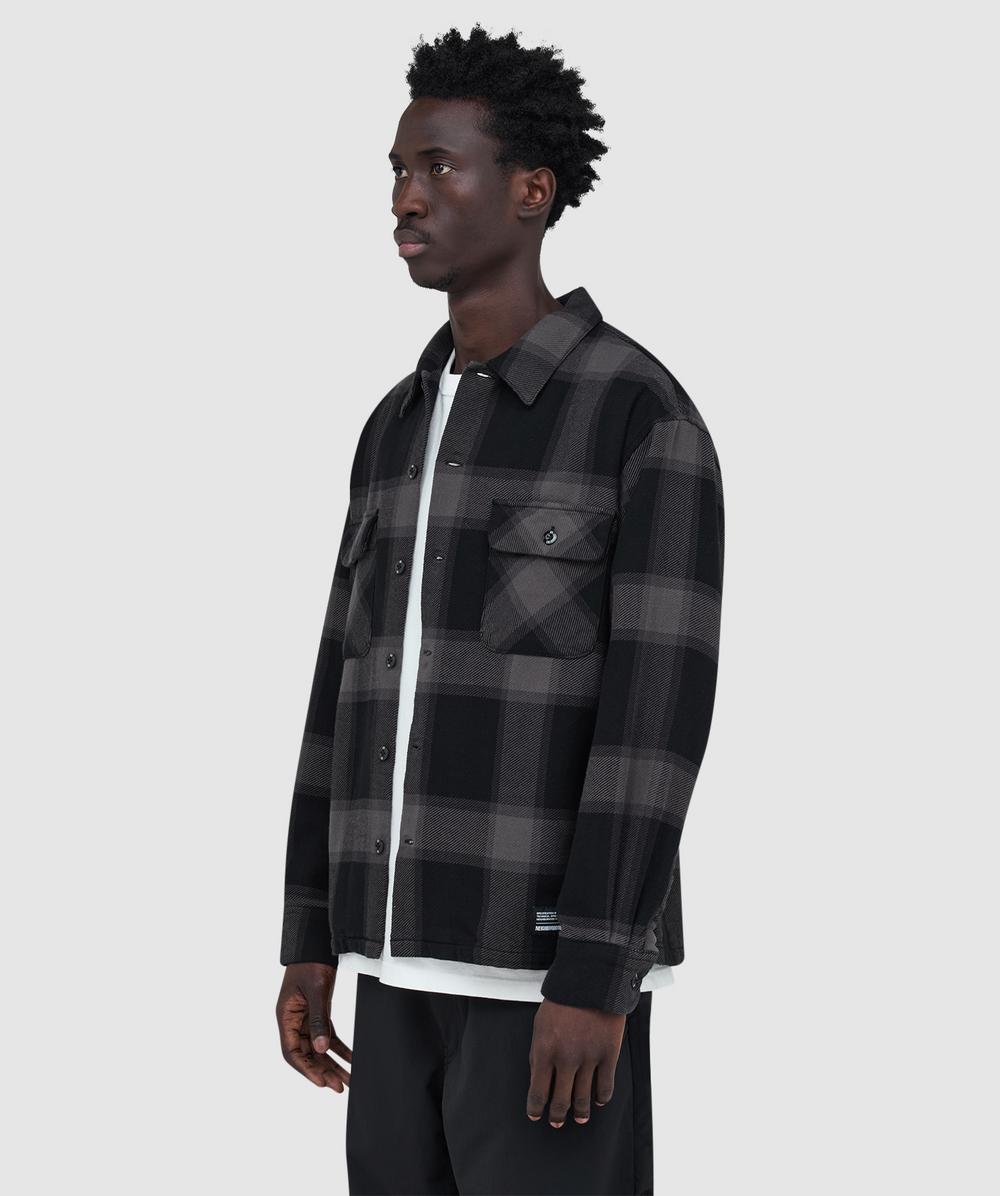 Neighborhood Buffalo check shirt | GREY | SEVENSTORE