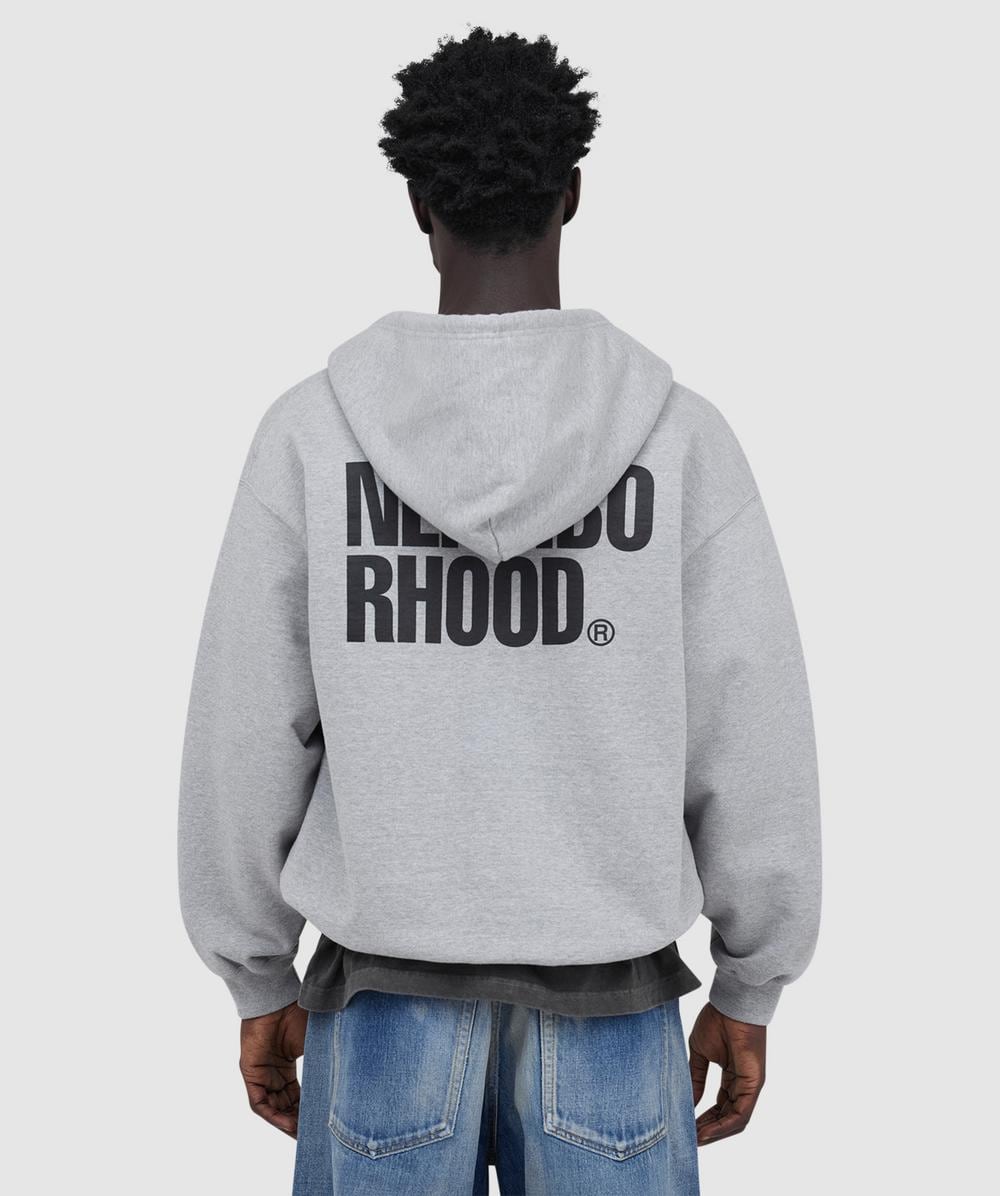 Neighborhood Classic logo zip hoodie | GREY | SEVENSTORE