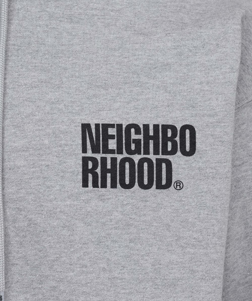 Neighborhood Classic logo zip hoodie | GREY | SEVENSTORE
