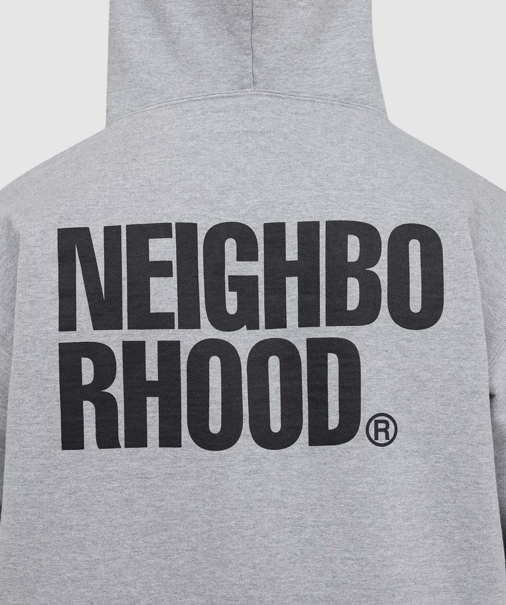 Neighborhood Classic logo zip hoodie | GREY | SEVENSTORE
