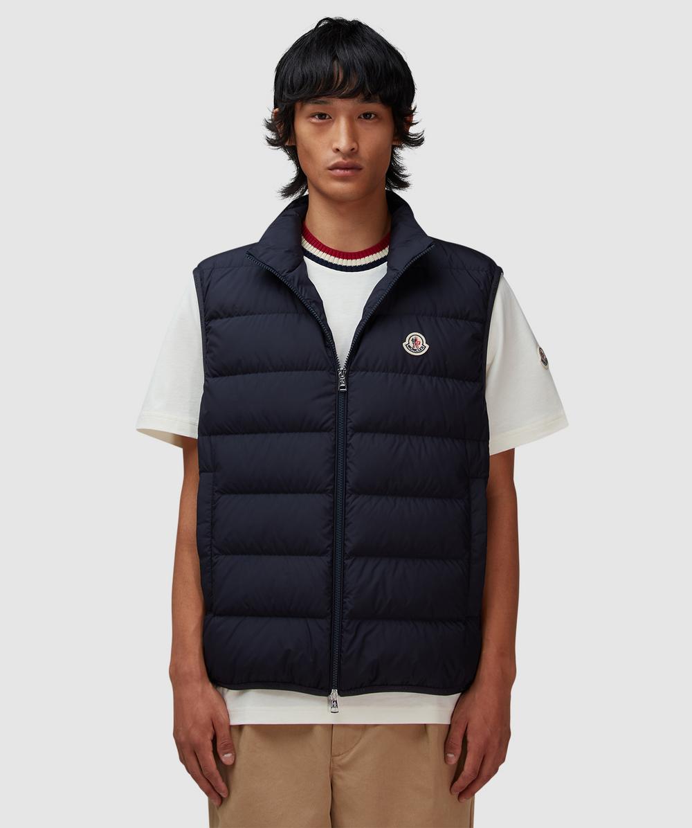 Moncler Contrin Gilet (Navy - 4) - Size 4, Male