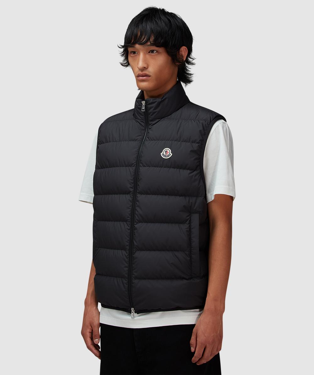 MONCLER CONTRIN VEST BLACK モンクレール　コントリン Moncler: Black Contrin Down Vest | SSENSE