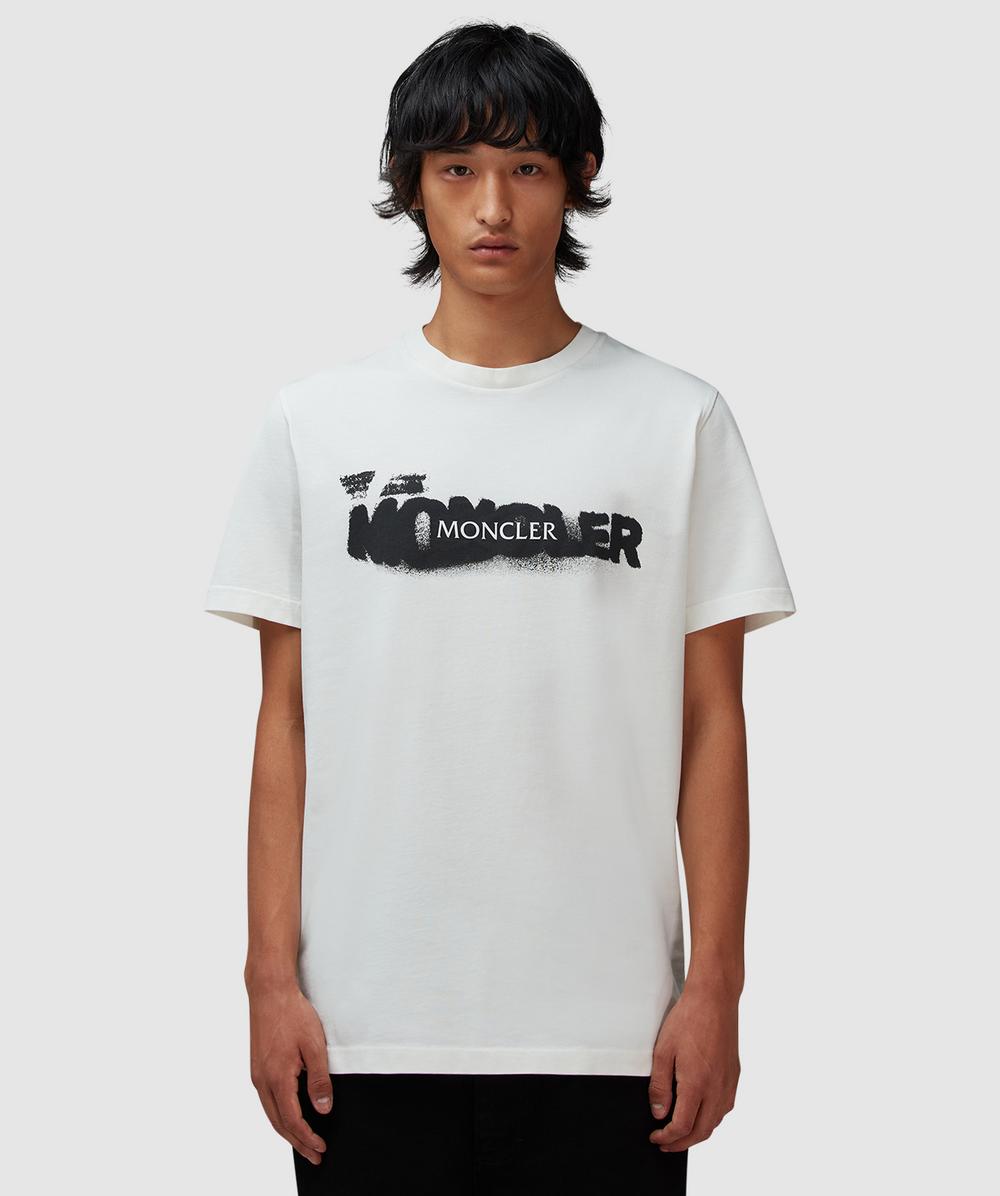Moncler Men Logo Motif T-shirt In Animal Print