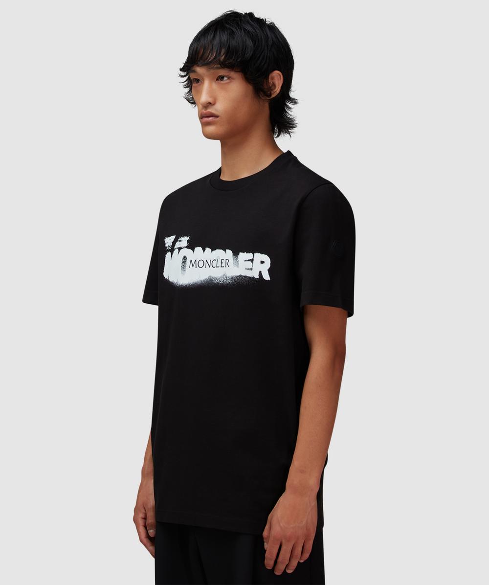 Moncler Double logo t-shirt | BLACK | SEVENSTORE
