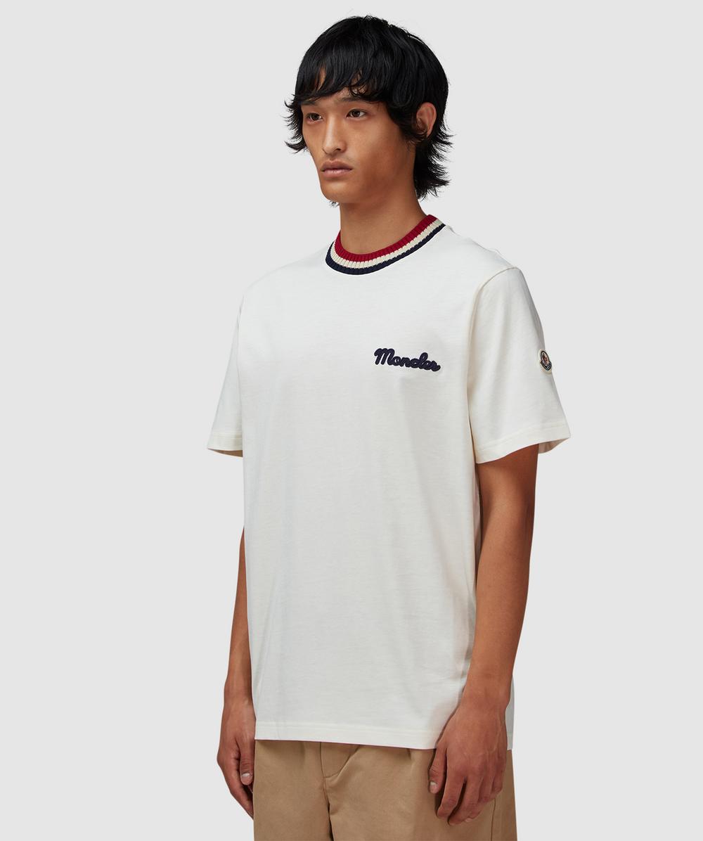 Moncler Logo t-shirt | NATURAL | SEVENSTORE
