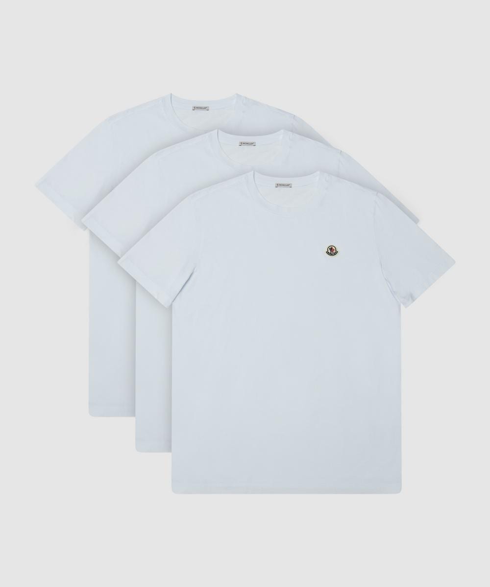 Moncler 3 Pack Logo T-shirt In Animal Print