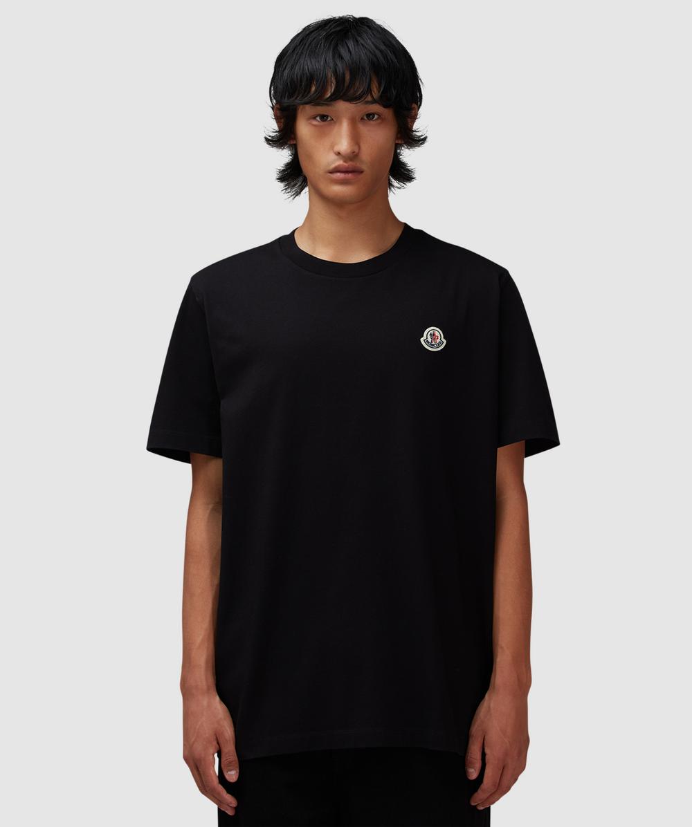 Moncler 3 pack logo t-shirt | BLACK | SEVENSTORE