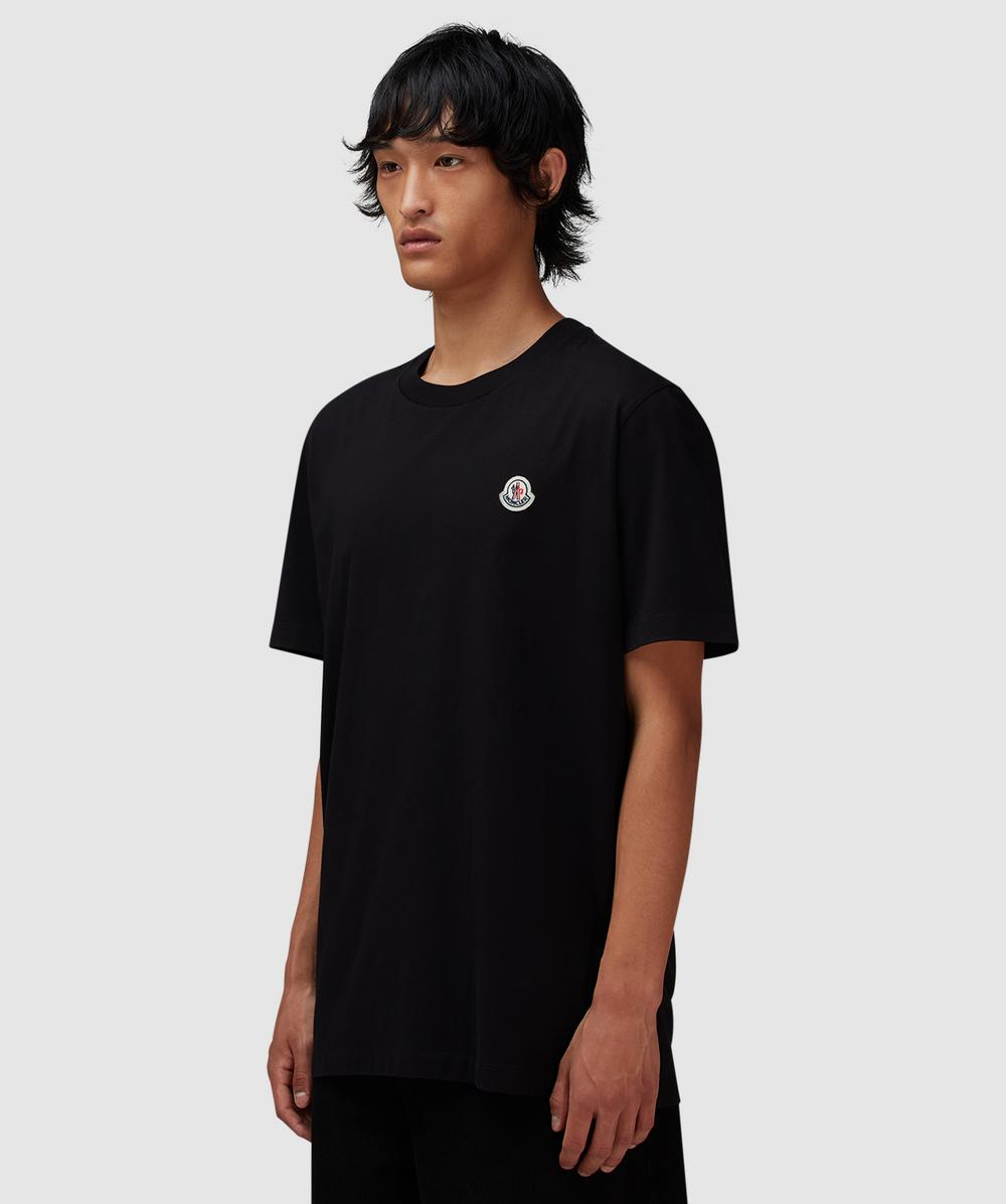 Moncler 3 pack logo t-shirt | BLACK | SEVENSTORE