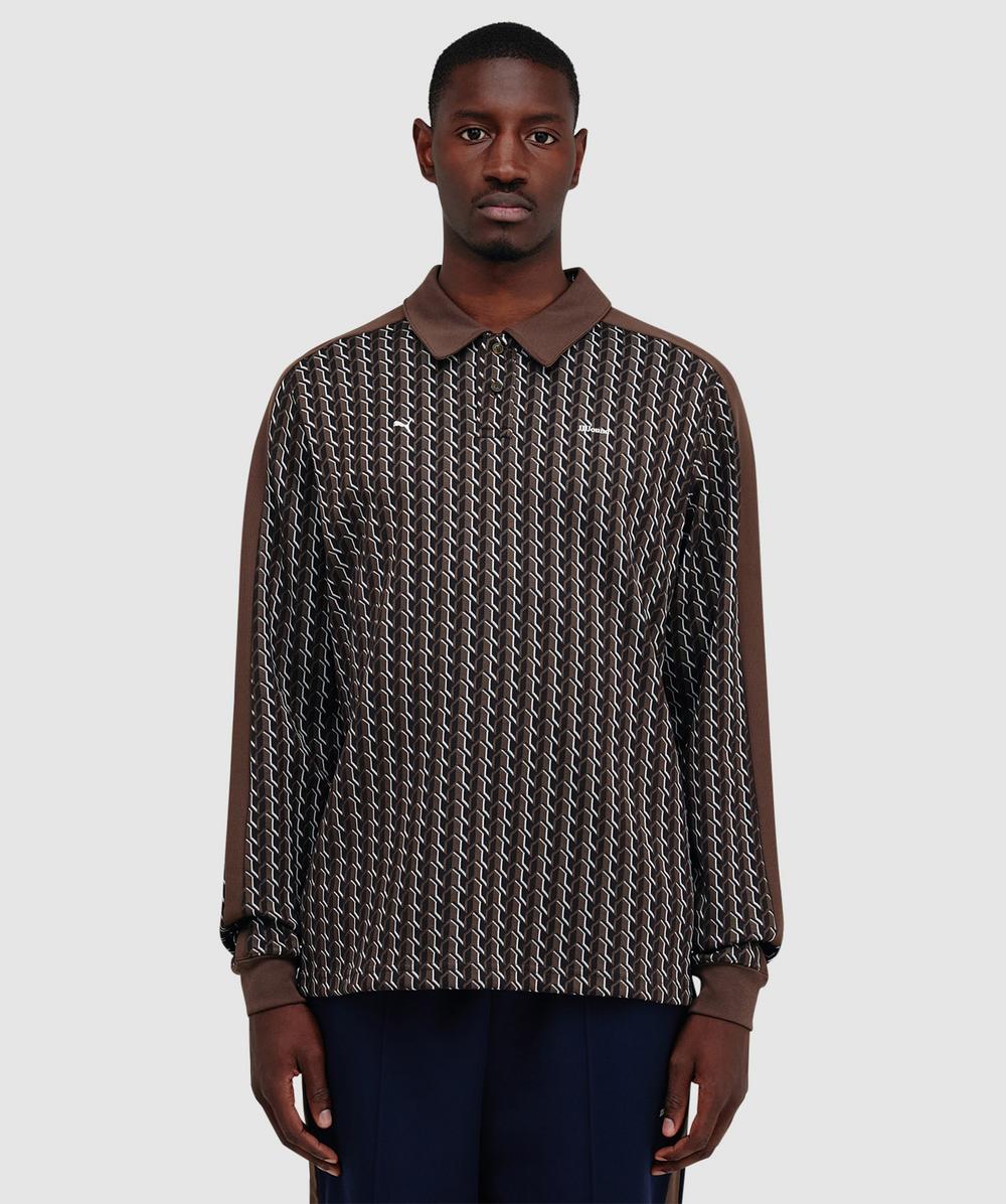 【かいプロフ必読】PUMA JJJJOUND T7 LONGSLEEVE Puma X Jjjjound T7 long sleeve polo shirt | CHOCOLATE | SEVENSTORE