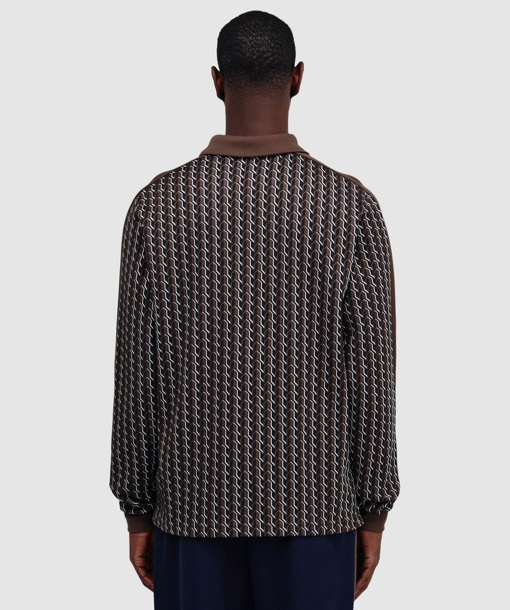 Puma X Jjjjound T7 long sleeve polo shirt | CHOCOLATE | SEVENSTORE