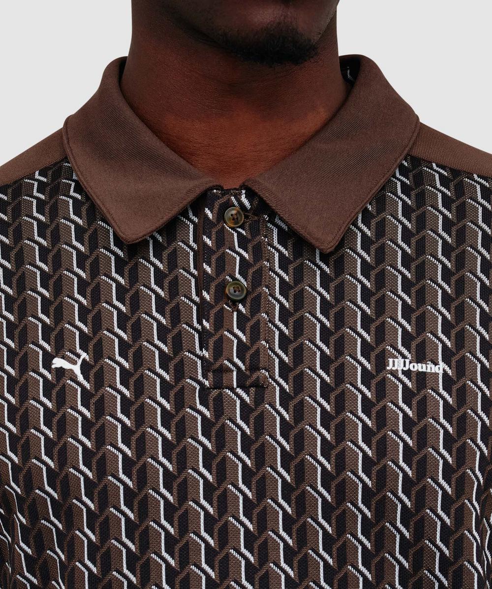 Puma X Jjjjound T7 long sleeve polo shirt | CHOCOLATE | SEVENSTORE