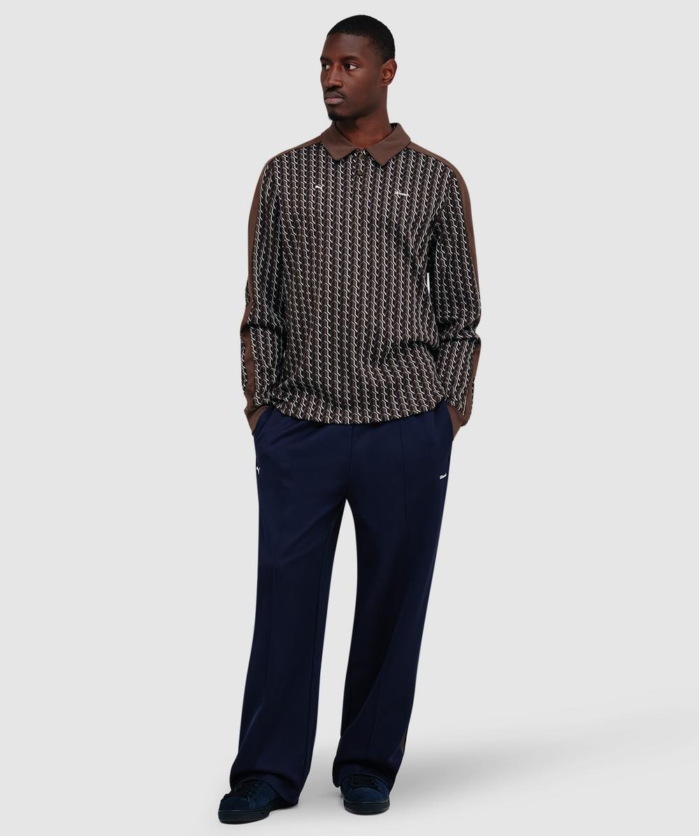 Puma X Jjjjound T7 long sleeve polo shirt | CHOCOLATE | SEVENSTORE