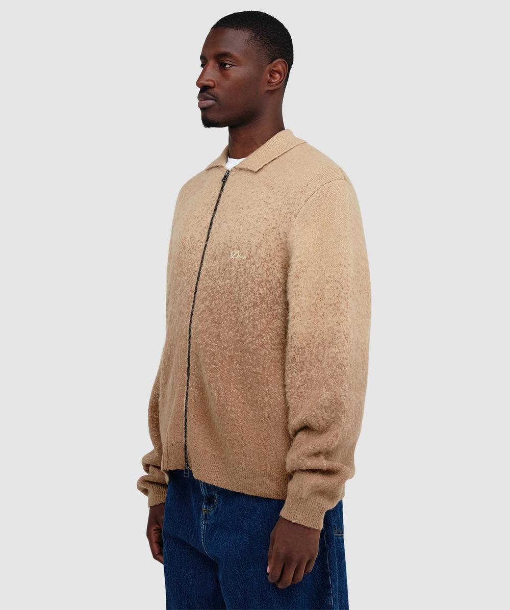 Dime Mohair double zip jacket | CAMEL | SEVENSTORE