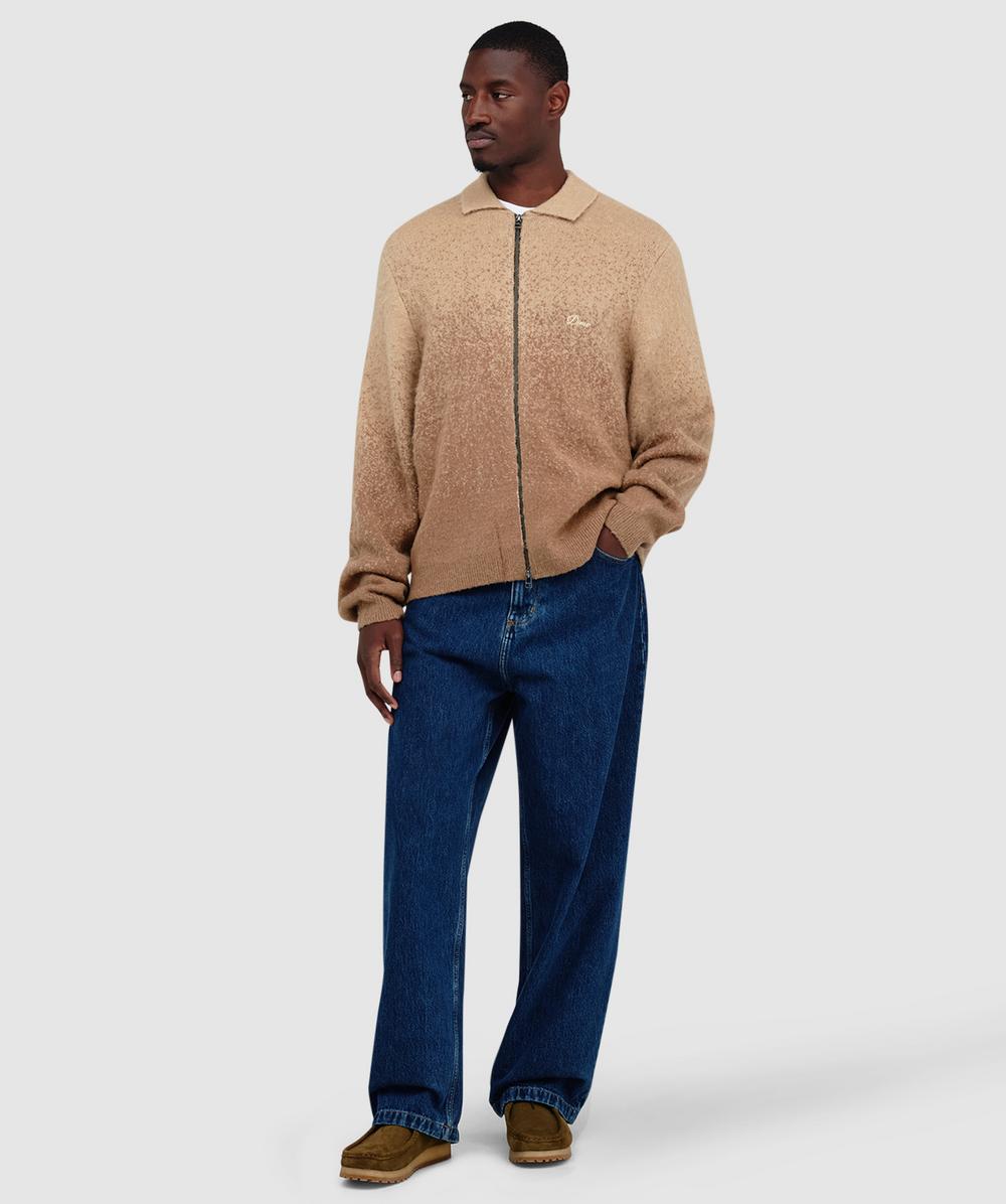 Dime Mohair double zip jacket | CAMEL | SEVENSTORE