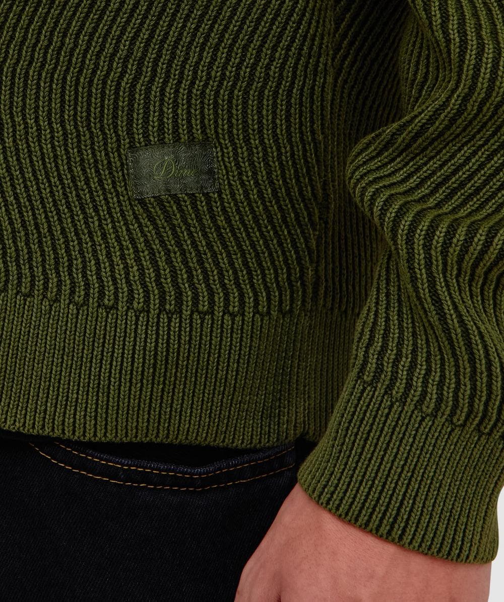 Dime Wave knit sweater | PINE | SEVENSTORE