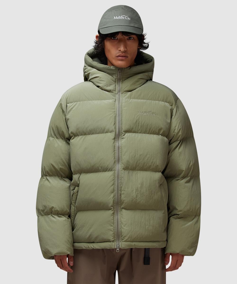 Mellow Clo Summit Puffer Jacket In Green