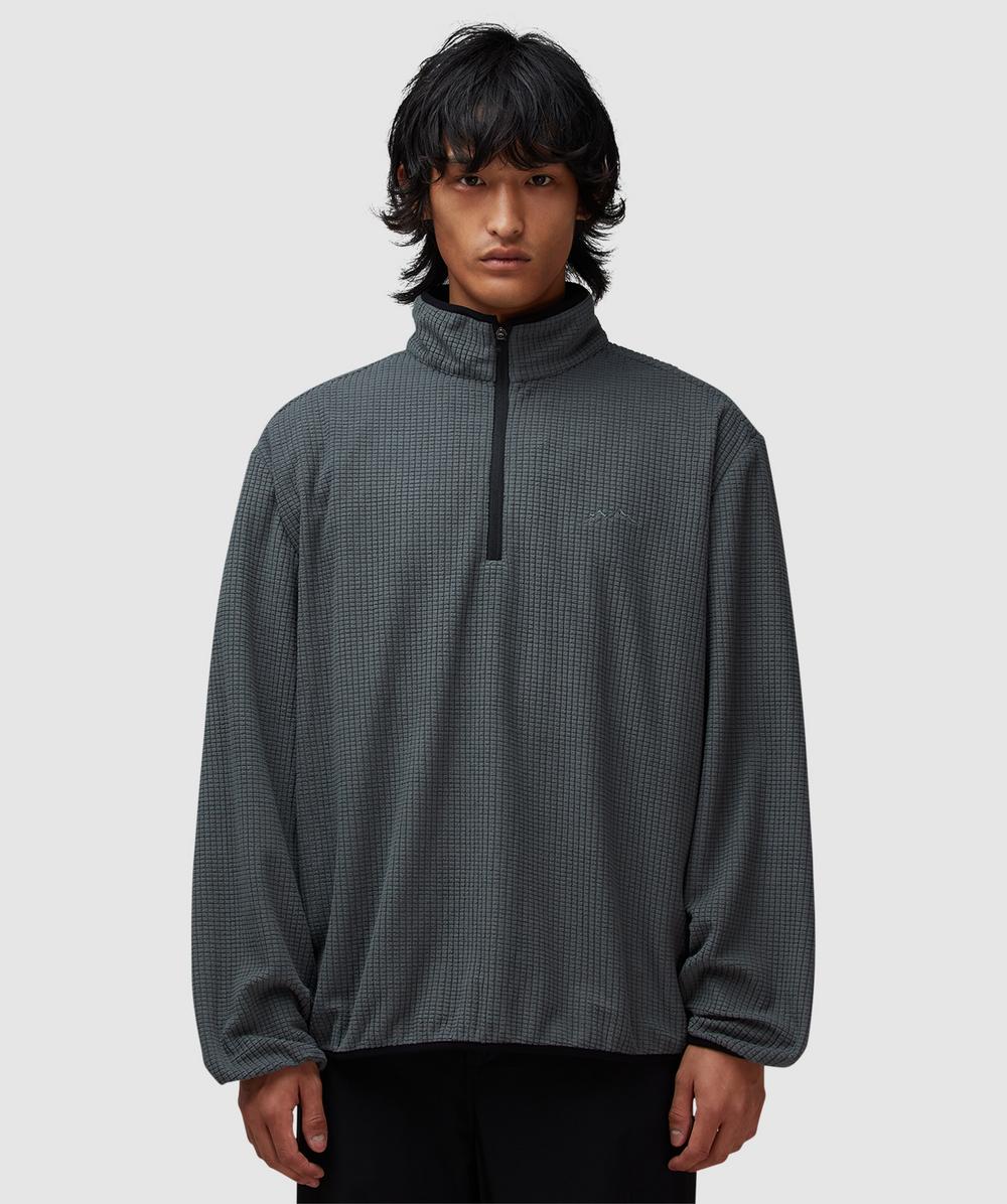 Mellow Clo Summit Half Zip Fleece (Charcoal - L) - Size L, Male