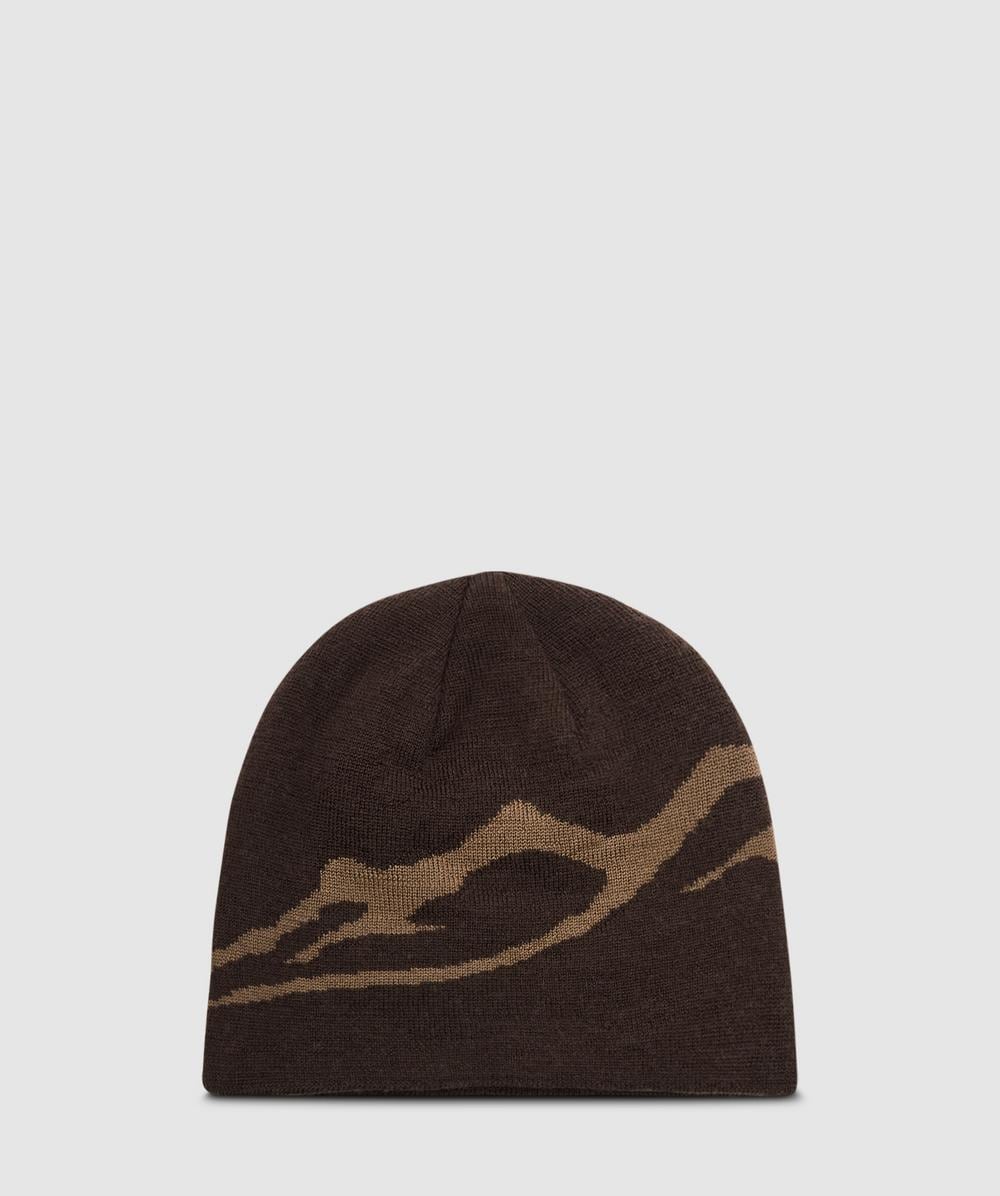 Mellow Clo Everyday Merino Beanie In Brown