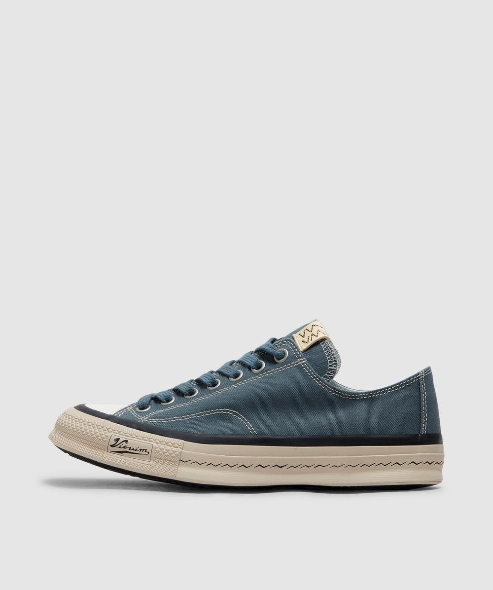 Visvim Skagway Lo Canvas Sneaker In Blue