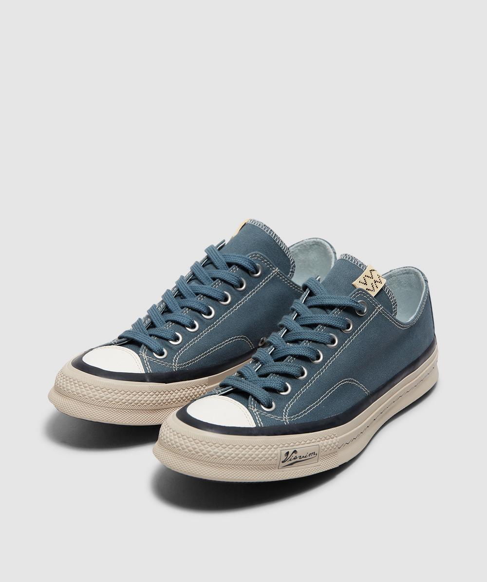 Visvim Skagway lo canvas sneaker | BLUE | SEVENSTORE