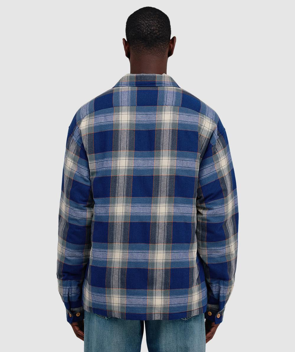 Visvim Keesey check down jacket | BLUE | SEVENSTORE