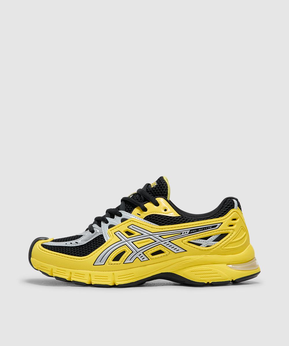 Asics Vibrant Yellow And Black Leather Gel Sd Lite Sneakers In Multi