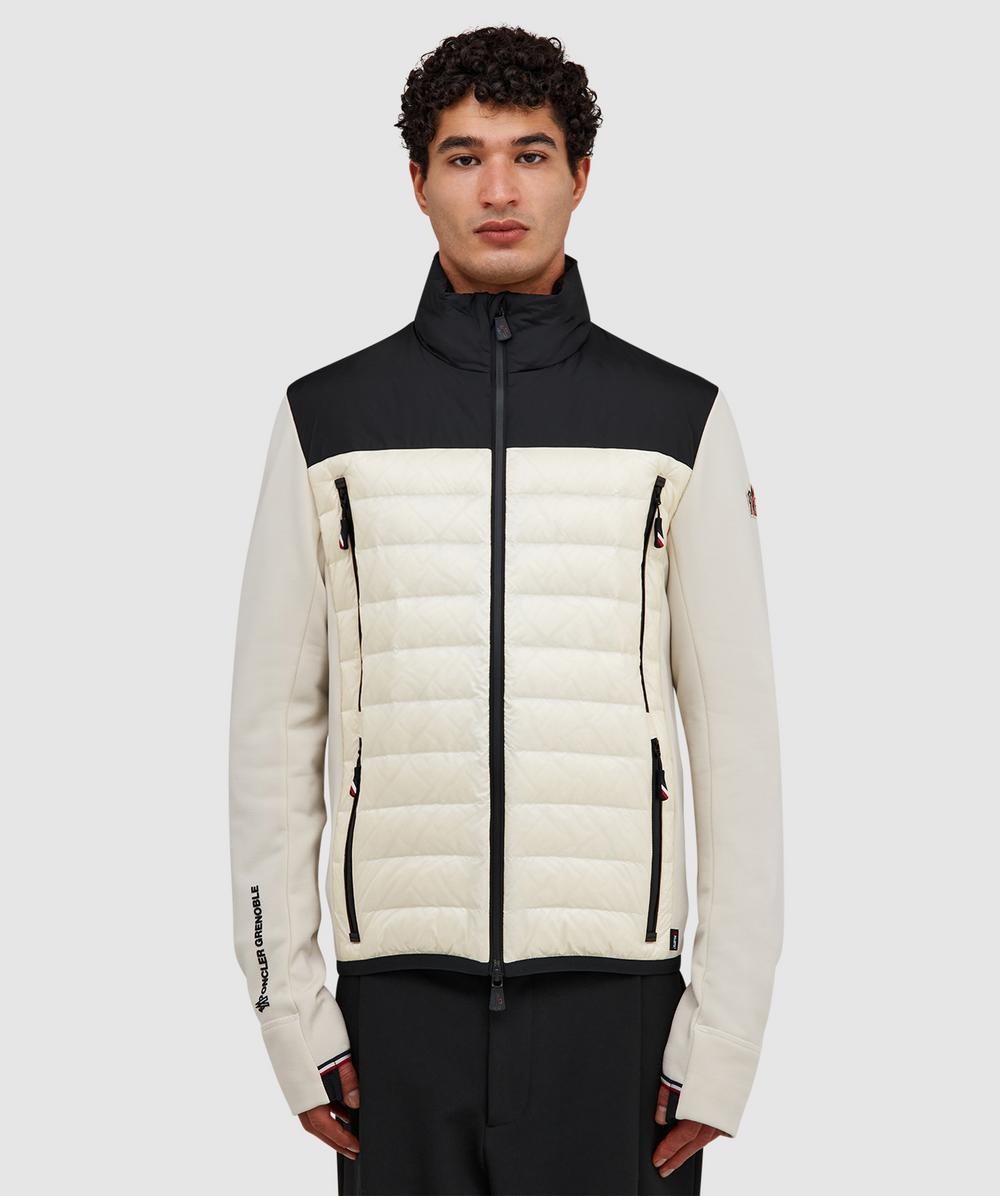 Moncler Grenoble padded zip-up jacket | WHITE | SEVENSTORE