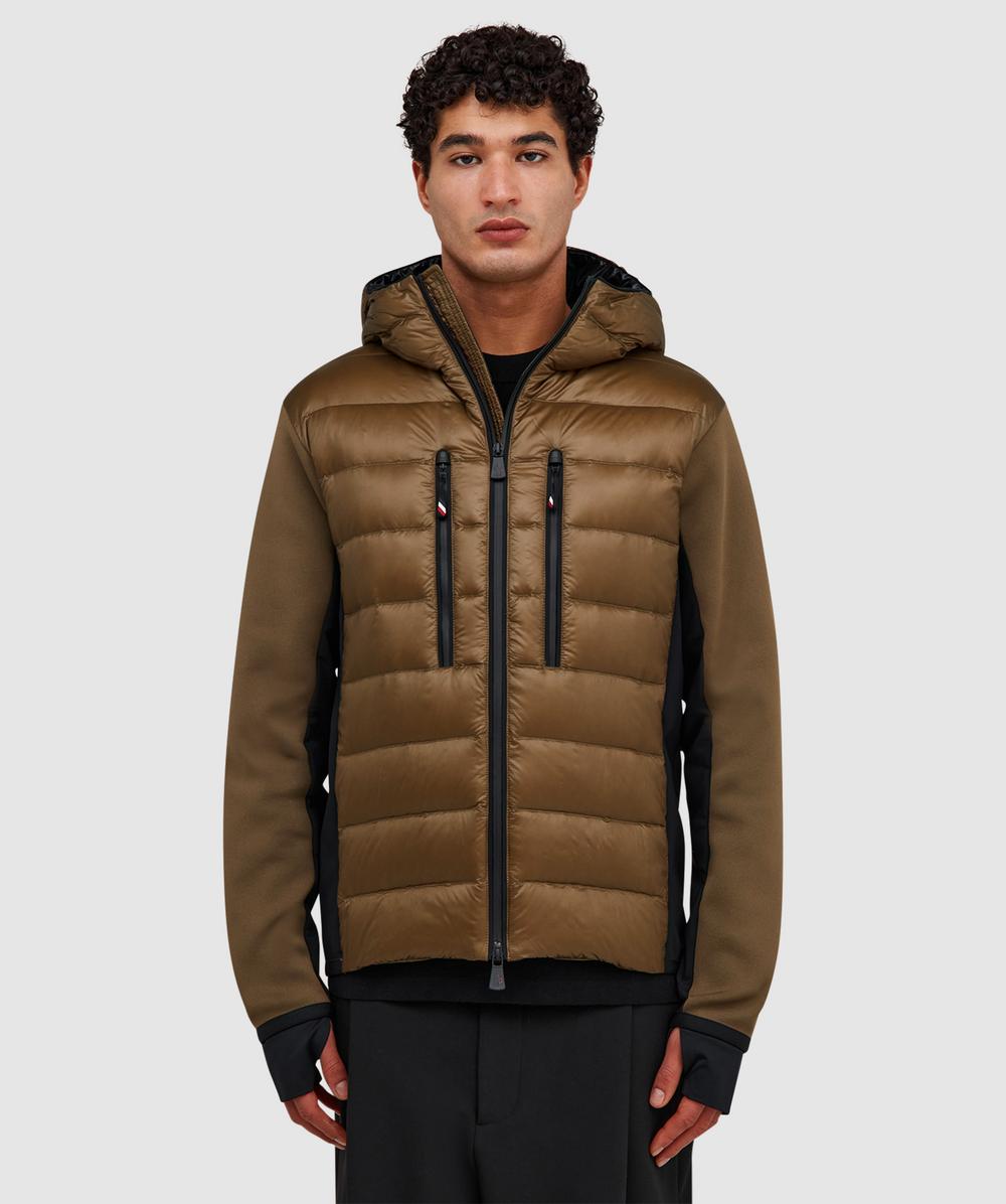 Moncler Grenoble Hybrid Down Jacket (Brown - Xl) - Size XL, Male
