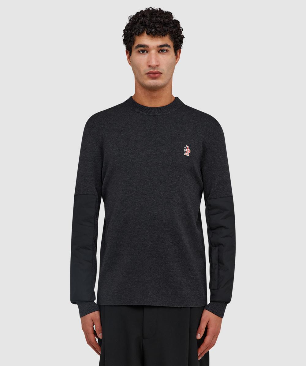 Moncler Grenoble Crewneck Sweatshirt In Black