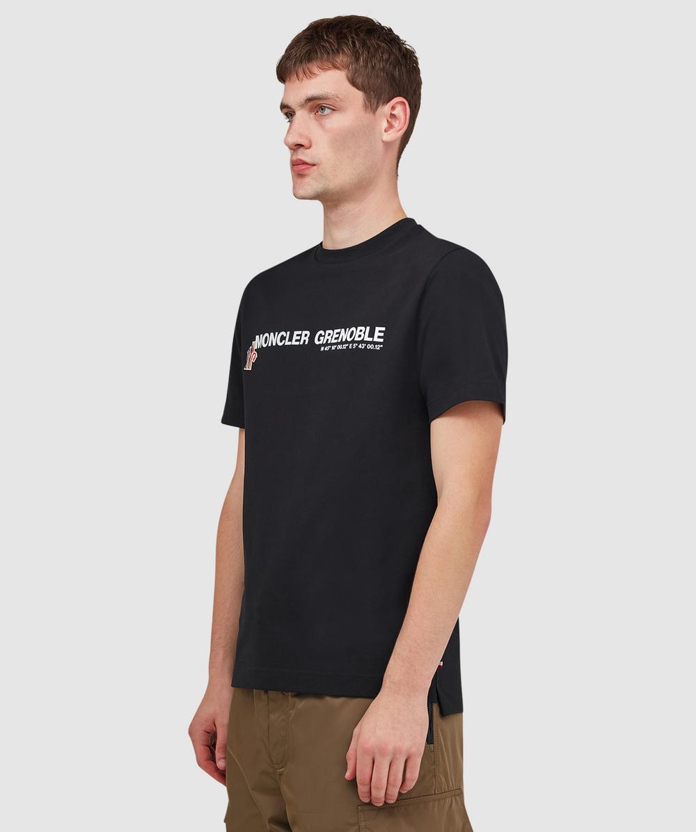 Moncler Grenoble script t-shirt | BLACK | SEVENSTORE